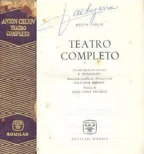 Libro usado en venta: Teatro Completo de Anton Chejov; editorial Aguilar impreso en 1964 realizamos envios a todo el mundo.1