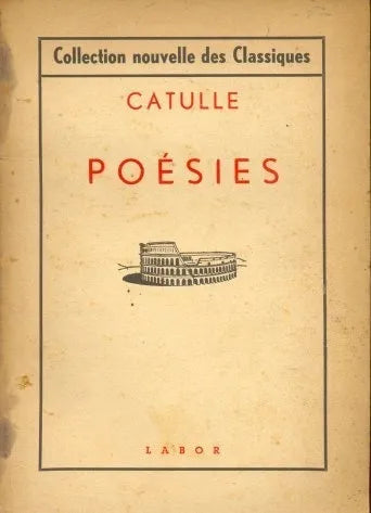 Libro usado en venta: Poesies de Catulle; editorial Labor realizamos envios a todo el mundo.1