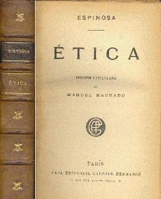 Libro usado en venta: Etica de Espinosa; editorial Garnier Hermanos realizamos envios a todo el mundo.1
