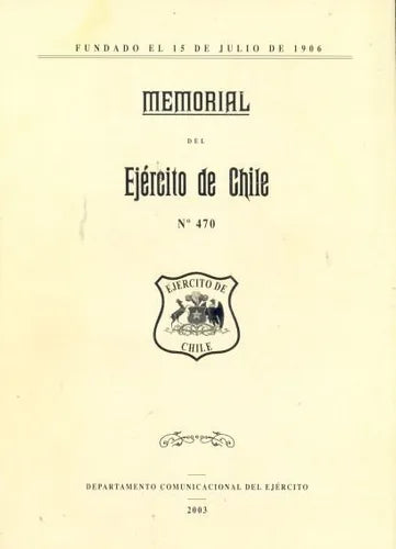 Libro usado en venta: Memorial del Ejercito de Chile; editorial Departamento Comunicacional del ejercito impreso en 2003 envios a todo el mundo.1