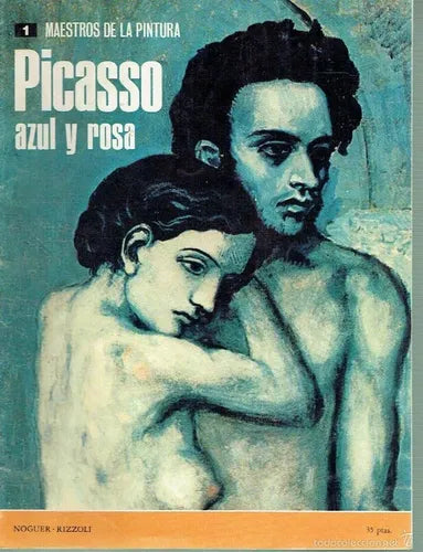 Libro usado en venta: Maestros de la pintura - Picasso azul y rosa; editorial Noguer impreso en 1973 realizamos envios a todo el mundo.1