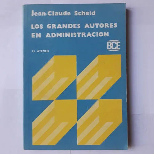 Libro usado en venta: Los grandes autores en administracion de Jean-Claude Scheid; editorial El Ateneo impreso en 1986 envios a todo el mundo.1