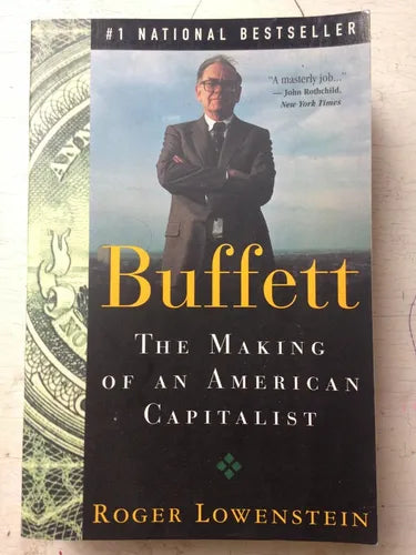 Libro usado en venta: Buffet - The making of an American Capitalist de Roger Lowenstein; editorial Main Street Books impreso en 1996.1