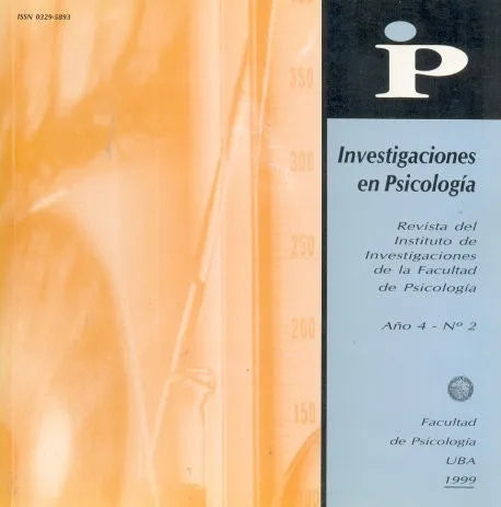 Libro usado en venta: Investigaciones en Psicologia A?o 4 - N? 2 de Revista; editorial Facultad de Psicologia U. B. A. impreso en 1999.1