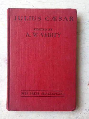 Libro usado en venta: Julius Caesar (Tapa dura) de A. W. Verity; editorial Cambridge University Press impreso en 1938 envios a todo el mundo.1