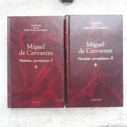 Libro usado en venta: Novelas Ejemplares (2 Tomos) de Miguel de Cervantes Saavedra; editorial Altaya impreso en 1994 envios a todo el mundo.1