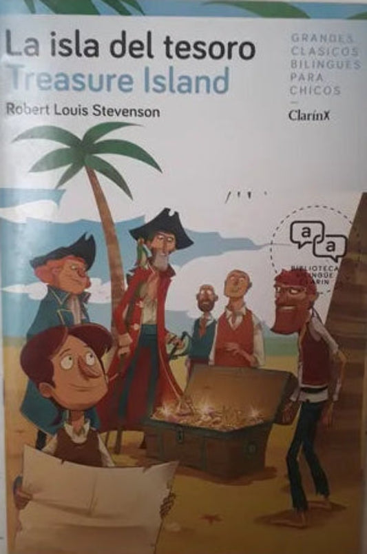 Libro usado en venta: La isla del tesoro - Treasure Island de Robert Louis Stevenson; editorial AGEA impreso en 2014 realizamos envios a todo el mundo.1