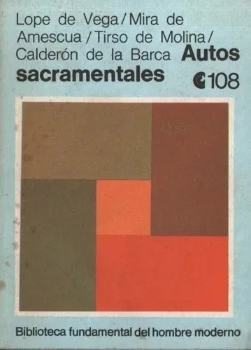 Libro usado en venta: Autos sacramentales; editorial Centro Editor de America Latina impreso en 1973 realizamos envios a todo el mundo.1