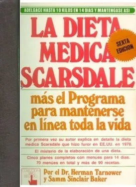 Libro usado en venta: La dieta medica Scarsdale de Herman Tarnower - Samm Sinclair Baker; editorial Atlantida impreso en 1980 envios a todo el mundo.1
