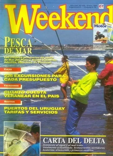 Libro usado en venta: Pesca de Mar - N?mero 256 - Enero 1994 de Revista Weekend; editorial Perfil impreso en 1994 realizamos envios a todo el mundo.1