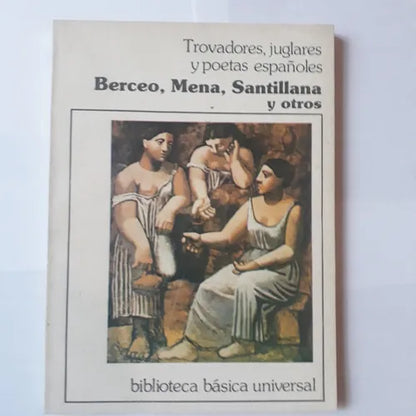 Libro usado en venta: Trovadores, juglares y poetas espa?oles de Berceo, Mena, Santillana y otros; Centro Editor de America Latina impreso en 19831.1