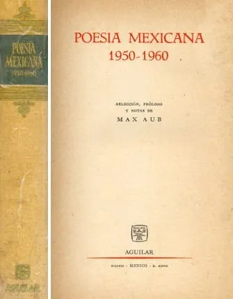 Libro usado en venta: Poesia mexicana - 1950-1960; editorial Aguilar impreso en 1960 realizamos envios a todo el mundo.1