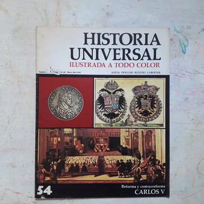 Libro usado en venta: Reforma y contrareforma - Carlos V N?54 de Historia Universal; editorial Noguer impreso en 1974 envios a todo el mundo.1