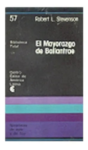 Libro usado en venta: El mayorazgo de ballantrae de Robert Louis Stevenson; editorial Centro Editor de America Latina impreso en 1978.1