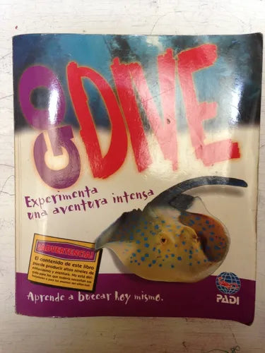 Libro usado en venta: Open water diver - Experimenta una aventura intensa de Manual; editorial PADI impreso en 2003 realizamos envios a todo el mundo.1