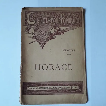 Libro usado en venta: Horace Tragedie en cinq actes de Pierre Corneille (Pedro); editorial Gautier & Languereau realizamos envios a todo el mundo.1
