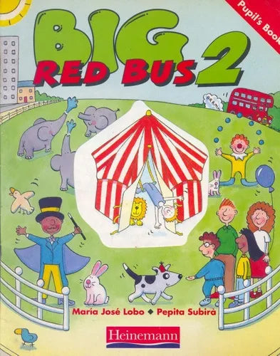 Libro usado en venta: Big red bus 2 - Pupil's book de Maria Jose Lobo - Pepita Subira; editorial Heinemann impreso en 1993 envios a todo el mundo.1