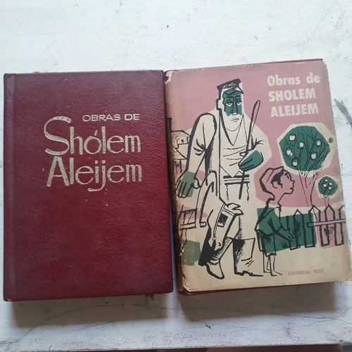 Libro usado en venta: Obras de Sholem Aleijen - (2 TOMOS); editorial ICUF impreso en 1960 realizamos envios a todo el mundo.1