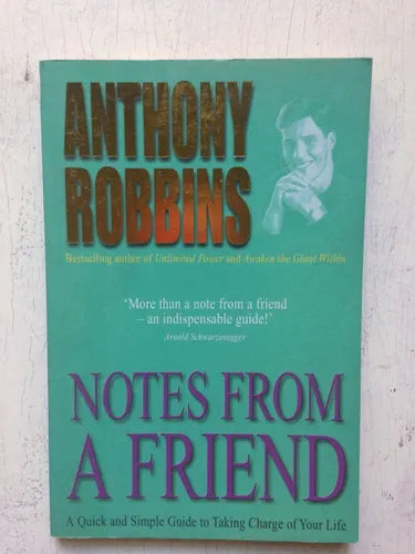 Libro usado en venta: Notes from a friend de Anthony Robbins; editorial Pocket Book impreso en 1997 realizamos envios a todo el mundo.1