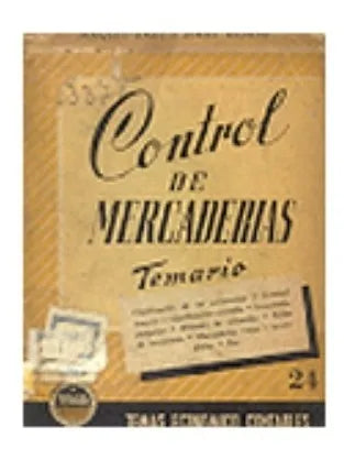 Libro usado en venta: Control de mercaderias de Joaquin Raul - Jorge Seoane; editorial Buenos Aires impreso en 1946 realizamos envios a todo el mundo.1