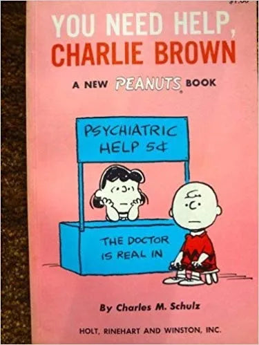 Libro usado en venta: You need help Charlie Brown de Charles M. Schulz; editorial Rinehard impreso en 1965 realizamos envios a todo el mundo.1