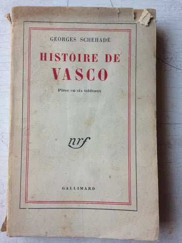 Libro usado en venta: Histoire de Vasco - Piece en six tableaux de Georges Schehade; editorial Gallimard impreso en 1956 envios a todo el mundo.1