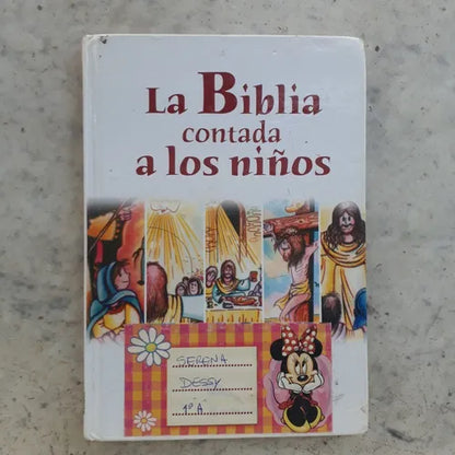 Libro usado en venta: La Biblia contada a los ni?os de Juan Carlos Pisano; editorial Bonum impreso en 2002 realizamos envios a todo el mundo.1