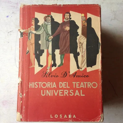 Libro usado en venta: Historia del teatro universal (4 Tomos) de Silvio D'Amico; editorial Losada impreso en 1954 realizamos envios a todo el mundo.1
