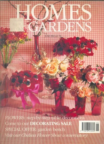 Libro usado en venta: Homes & Gardens; editorial IPC Magazines Ltd. impreso en 1992 realizamos envios a todo el mundo.1