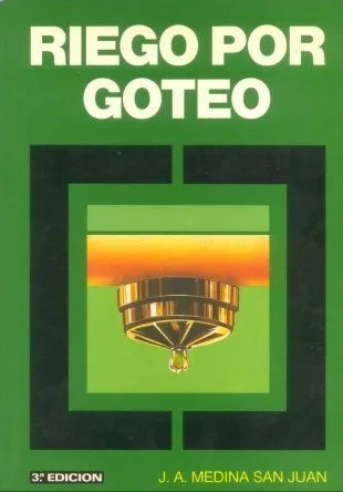 Libro usado en venta: Riego por goteo de J. A. Medina San Juan; editorial Mundi impreso en 1993 realizamos envios a todo el mundo.1