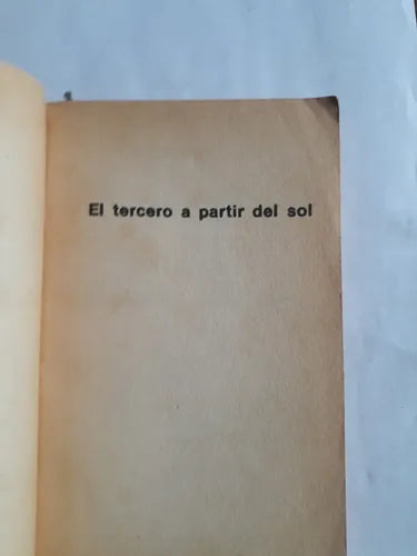 Libro usado en venta: El tercero a partir del sol de Richard Matheson; editorial Sudamericana impreso en 1978 realizamos envios a todo el mundo.1