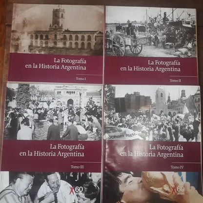 Libro usado en venta: La Fotografia En La Historia Argentina (4 Tomos) de Coleccion Revistas; editorial AGEA impreso en 2005 envios a todo el mundo.1