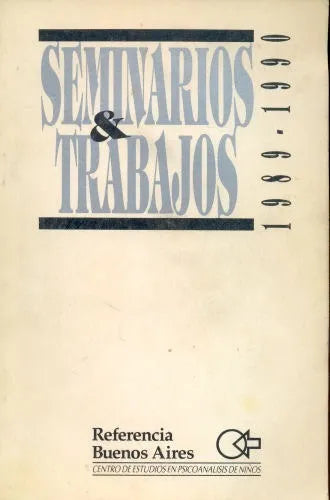 Libro usado en venta: Seminarios y trabajos 1989 - 1990; editorial Referencia Buenos Aires impreso en 1990 realizamos envios a todo el mundo.1
