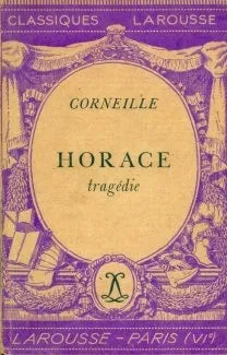 Libro usado en venta: Horace de Pierre Corneille (Pedro); editorial Larousse impreso en 1937 realizamos envios a todo el mundo.1
