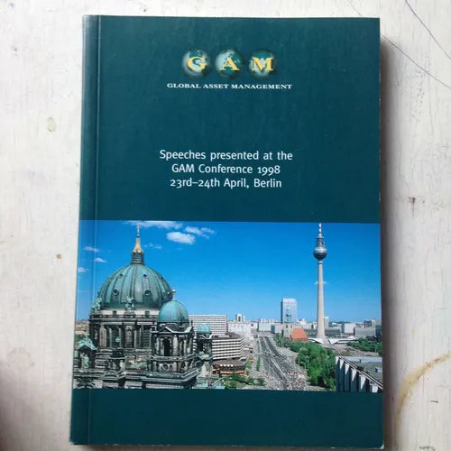 Libro usado en venta: Speeches presented at the GAM Conference 1998; editorial Global Asset Management realizamos envios a todo el mundo.1