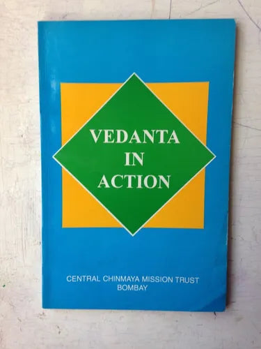 Libro usado en venta: Vedanta in action; editorial Central Chinmaya impreso en 1995 realizamos envios a todo el mundo.1