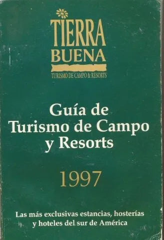 Libro usado en venta: Guia de turismo de campo y resorts; impreso en 1997 realizamos envios a todo el mundo.1