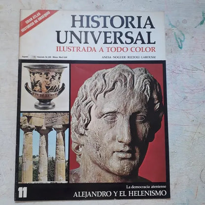 Libro usado en venta: La democracia ateniense - Alejandro y el Helenismo N?11 de Historia Universal; editorial Noguer impreso en 1974.1