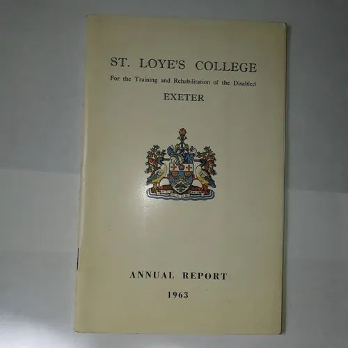 Libro usado en venta: St Loyes College - For the training and rehabilitation of the Disabled de Annual Report; impreso en 1963 envios a todo el mundo.1