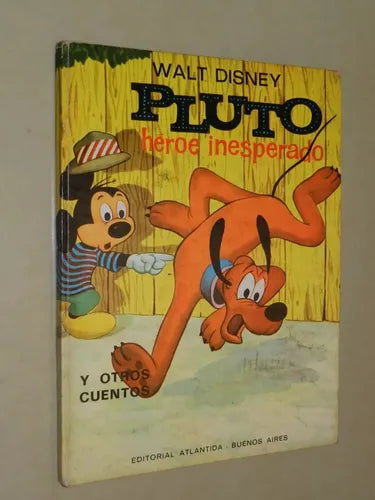 Libro usado en venta: Pluto: heroe inesperado - Tambor rueda con suerte - Rabito pierde y gana de Walt Disney; editorial Atlantida impreso en 1969.1