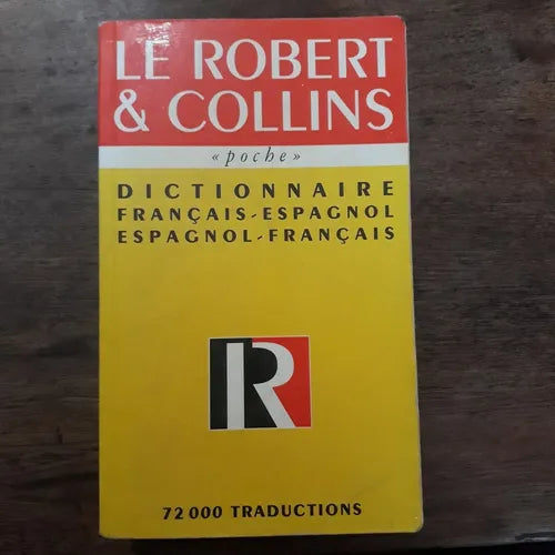 Libro usado en venta: Dictionnaire Francais-Espagnol/Espagnol-Francais (Pocket) de Le Robert & Collins; editorial HarperCollins impreso en 1996.1