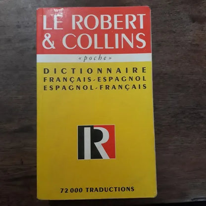 Libro usado en venta: Dictionnaire Francais-Espagnol/Espagnol-Francais (Pocket) de Le Robert & Collins; editorial HarperCollins impreso en 1996.1