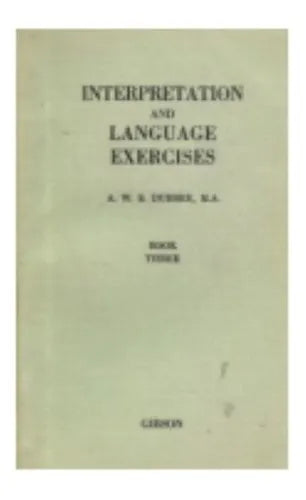 Libro usado en venta: Interpretation and language exercises de A. W. S. Dubber; editorial Gibson realizamos envios a todo el mundo.1