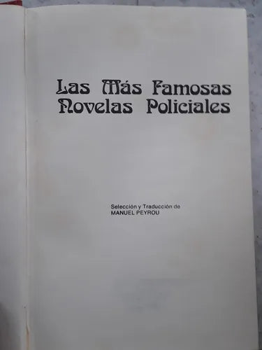 Libro usado en venta: Las mas famosas novelas policiales; editorial Codex impreso en 1975 realizamos envios a todo el mundo.1