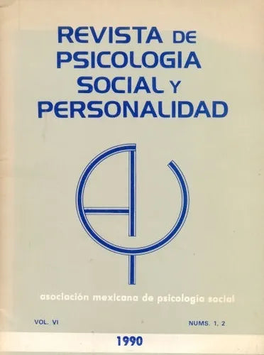 Libro usado en venta: Psicologia social y personalidad de Revista; editorial Asociacion Mexicana de psicologia social impreso en 1990.1