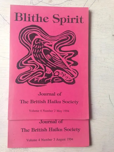 Libro usado en venta: Journal of The British Haiku Society - Vol. 4/ N? 2 y 3 de Blithe Spirit; impreso en 1994 realizamos envios a todo el mundo.1