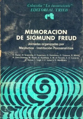 Libro usado en venta: Memoracion de Sigmund Freud; editorial Trieb impreso en 1980 realizamos envios a todo el mundo.1