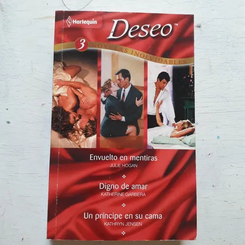Libro usado en venta: Envuelto en mentiras de Julie Hogan; editorial Harlequin impreso en 2003 realizamos envios a todo el mundo.1