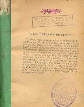 Libro usado en venta: Maria de Jorge Isaacs; editorial Jose Manuel Estrada impreso en 1946 realizamos envios a todo el mundo.1