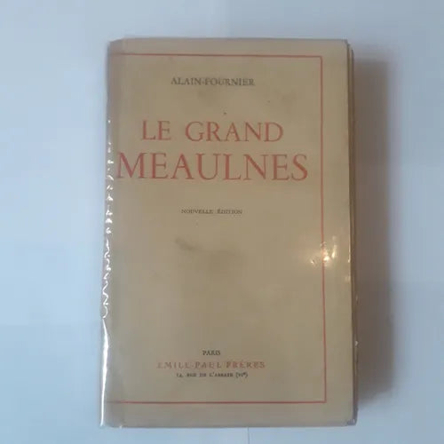 Libro usado en venta: Le grand meaulnes de Alain Fournier; editorial Emile-Paul Freres impreso en 1942 realizamos envios a todo el mundo.1